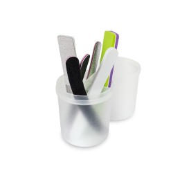 ENVASE PORTA LIMAS Y PINCELES HERMETICO